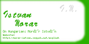 istvan morar business card